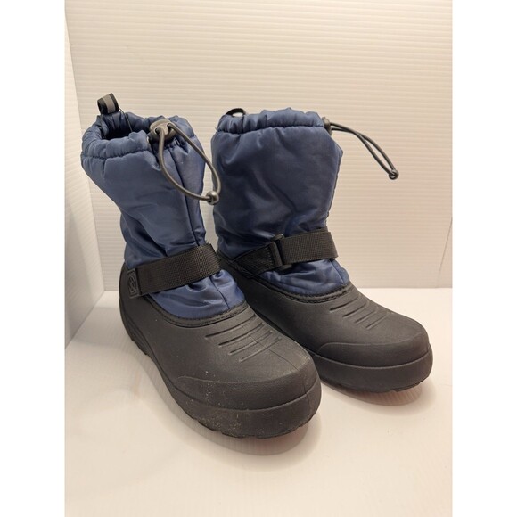 NORTHSIDE 3M Thinsulate Boys Snow Boots  Black Blue Size US 5 EU 37 (Box 15) - Picture 5 of 10